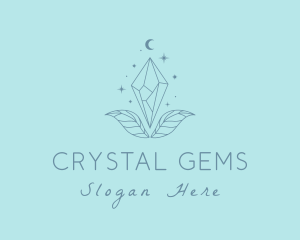 Moon Crystal Jewelry logo design