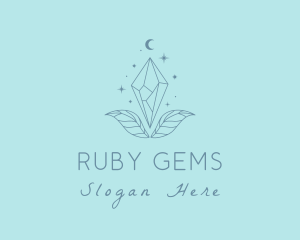 Moon Crystal Jewelry logo design