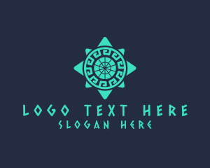 Illustration - Ancient Aztec Pattern logo design