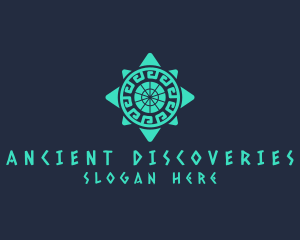 Archaeologist - Ancient Aztec Pattern logo design