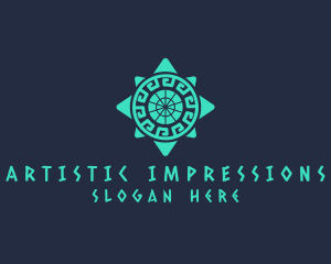 Ancient Aztec Pattern logo design