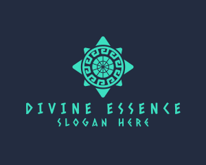 Sacred - Ancient Aztec Pattern logo design