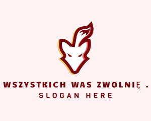 Fox Glitch Animal logo design