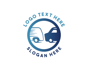 Moving - Express Van Logistics logo design