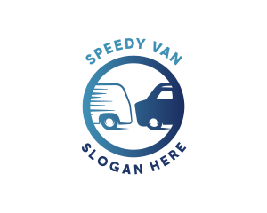 Van - Express Van Logistics logo design
