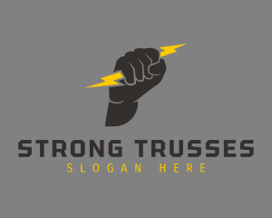 Thunder Fist Electricity logo design