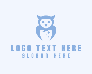 Owl Dental Tooth logo design
