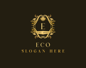 Luxury Floral Crest Logo