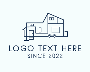 Housing - Camper Trailer House Van logo design