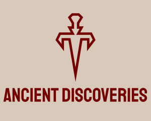 Ancient Sharp Dagger logo design