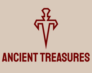 Ancient Sharp Dagger logo design