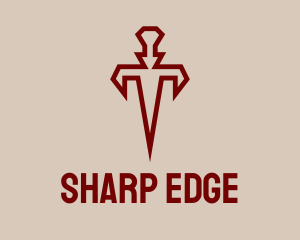 Dagger - Ancient Sharp Dagger logo design