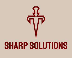 Sharp - Ancient Sharp Dagger logo design