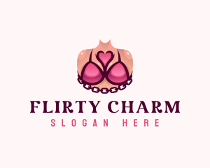 Flirt - Sexy Body Chain logo design