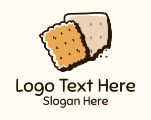 Cracker Biscuit Snack Logo