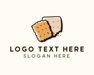 Snack Bar - Cracker Biscuit Snack logo design