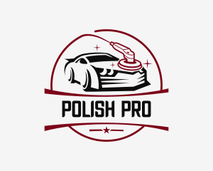 Polish - Car Buffing Polisher logo design