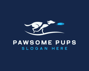 Dog Pet Frisbee logo design