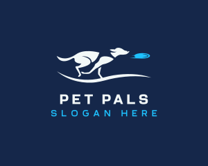 Dog Pet Frisbee logo design