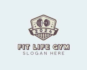 Gym - Dumbbell Gym Training logo design