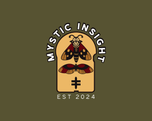 Moth Bug Insect  logo design