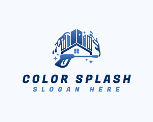 Power Wash Clean Residence logo design