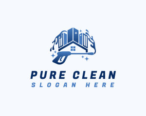 Power Wash Clean Residence logo design