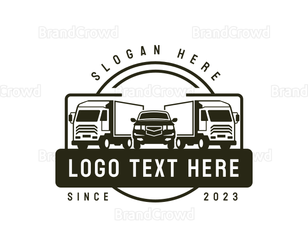 Cargo Distribution Truck Logo