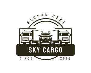 Cargo Distribution Truck logo design