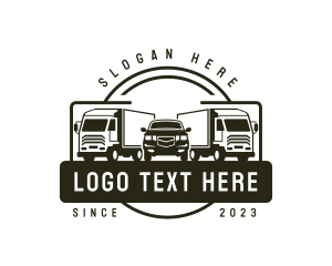 Cargo Distribution Truck Logo