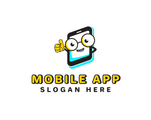 Cute - Nerdy Mobile Phone logo design