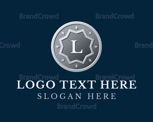 Silver Coin Letter Logo