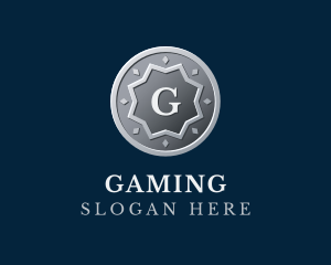 Bitcoin - Silver Coin Letter logo design