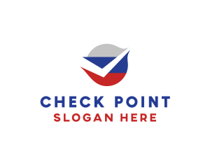 Check - Russian Flag Check logo design