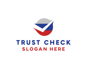 Verify - Russian Flag Check logo design