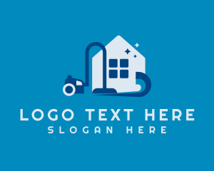 House Cleaner - Home Vacuum Cleaner logo design