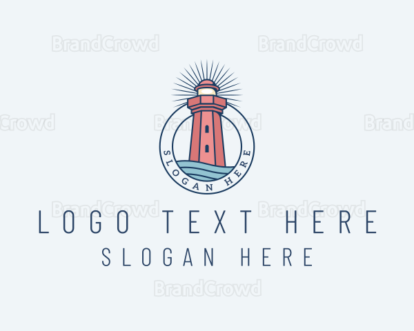 Coastal Sea Lighthouse Logo