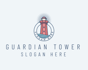 Coastal Sea Lighthouse  logo design