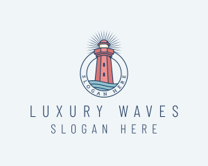 Coastal Sea Lighthouse  logo design