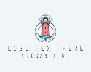 Coastal Sea Lighthouse  Logo