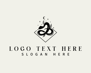 Snake - Mystical Viper Snake logo design