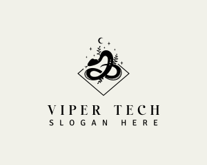 Mystical Viper Snake logo design