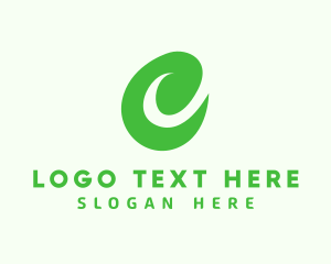 Green - Green Seedling Letter C logo design