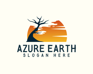 Sunset Safari Tree logo design