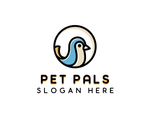 Blue Bird Pet logo design