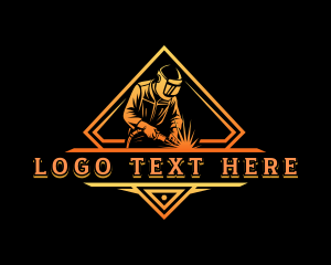 Fabrication Industrial Welder logo design