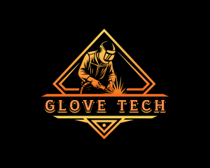 Fabrication Industrial Welder logo design