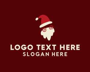 Gift Giving - Santa Claus Costume logo design