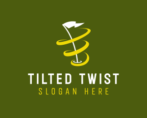 Golf Flag Twister logo design