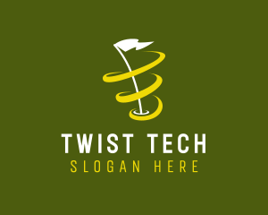 Twist - Golf Flag Twister logo design